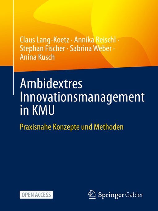 Title details for Ambidextres Innovationsmanagement in KMU by Claus Lang-Koetz - Available